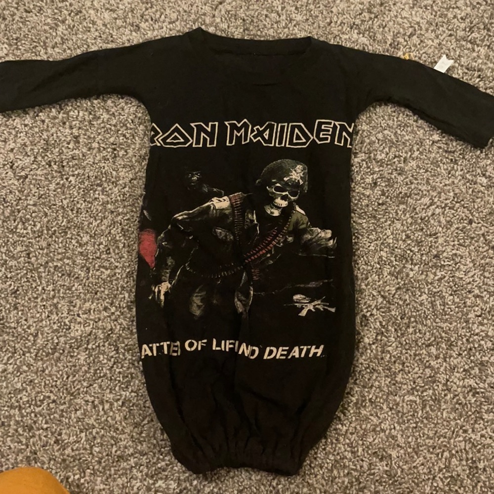 Vintage T Lafayette for newborn . Hand made